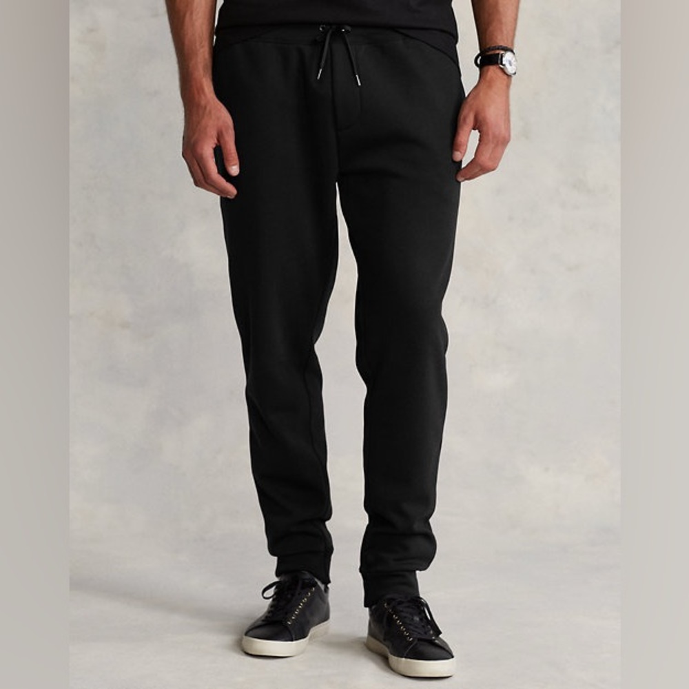 Polo Ralph Lauren black double knit joggers READ